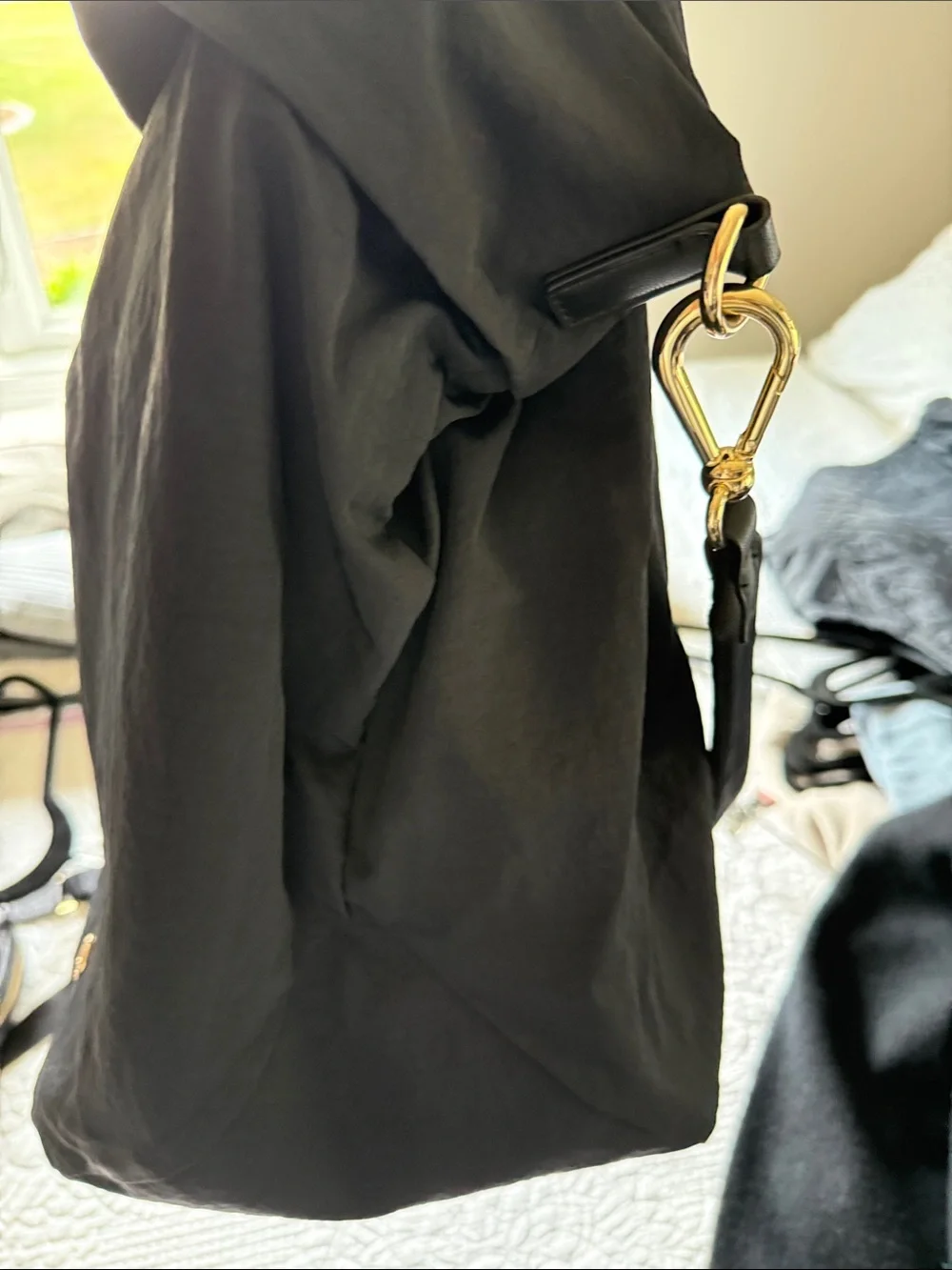 Lululemon Black tote bag for gym or travel